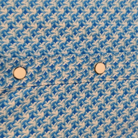 J. McLaughlin Melly Sleeveless Collared Snap Button Down Catalina Cloth Top Sz S - Picture 2 of 9